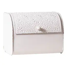 Irvins Country Tinware - Bread Box - Rustic White