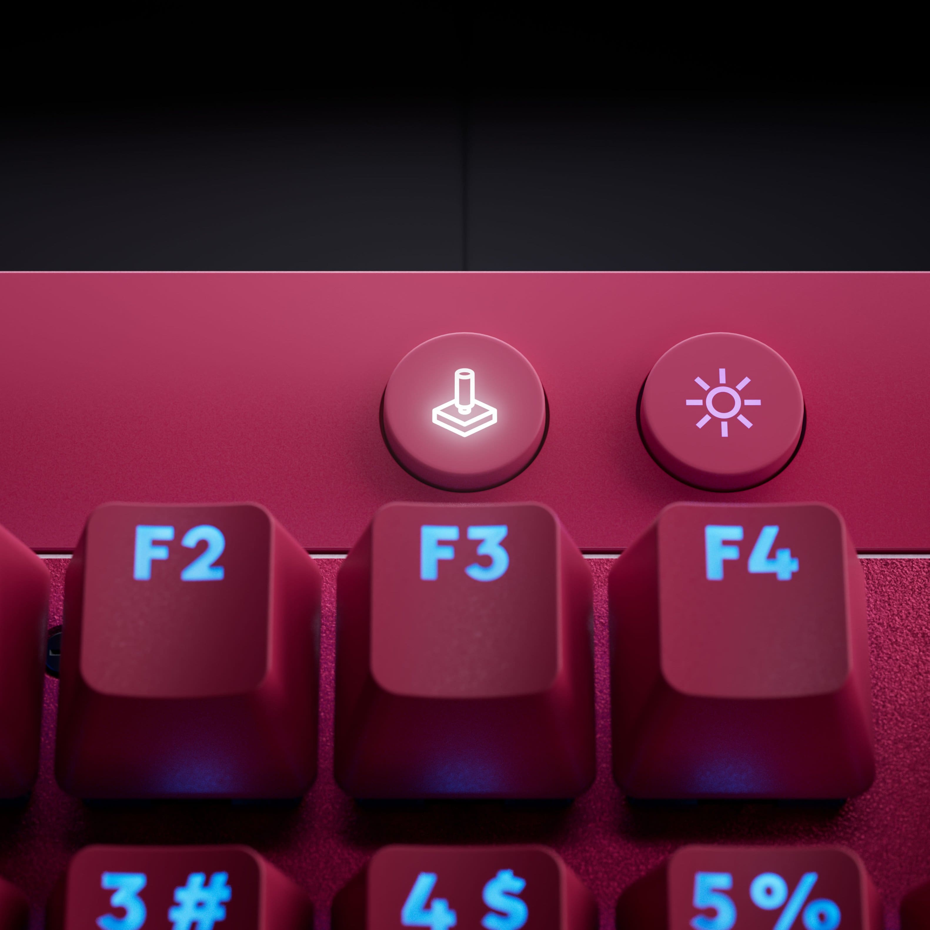 Alt View 20. Logitech - PRO X TKL RAPID Wired Hall-Effect Gaming Keyboard with Magnetic Analog Switch and Customizable RGB Lighting for PC - Magenta.