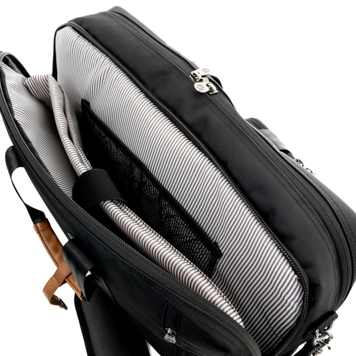 Alt View 4. PKG - Trenton II Overnighter Tote Backpack - Black.