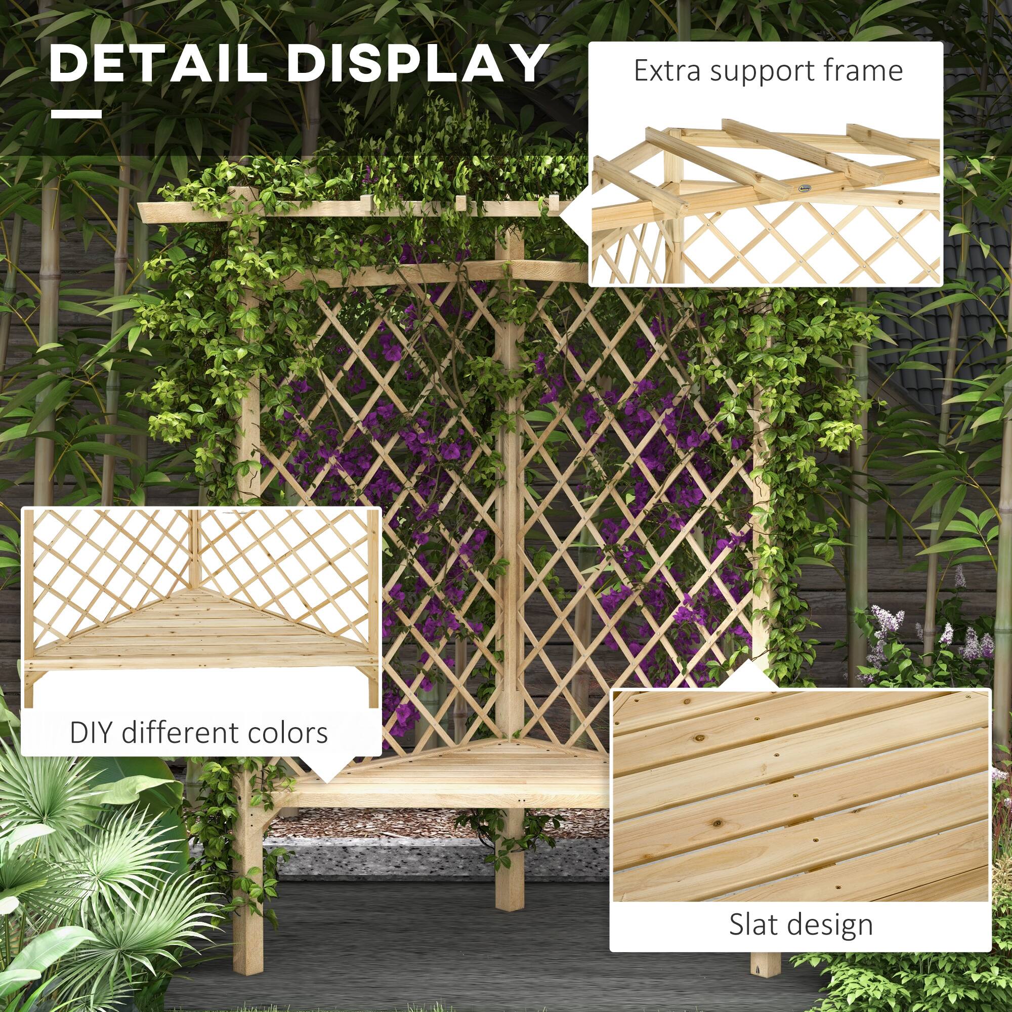 DETAIL DISPLAY

- Extra support frame
- DIY different colors
- Slat design