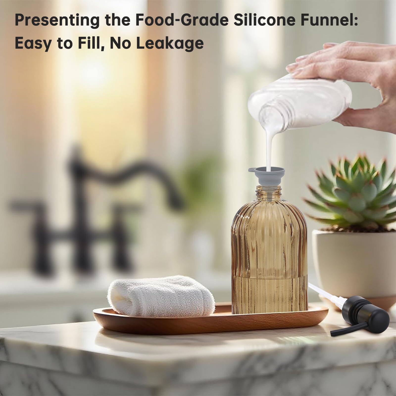 Presenting the Food-Grade Silicone Funnel: Easy to Fill, No Leakage