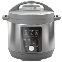 Aukfa - 6 Qt Electric Pressure Cooker - Stainless Steel Pot, Multi-Functional Electric Pressure Pot for Cooking - Silver