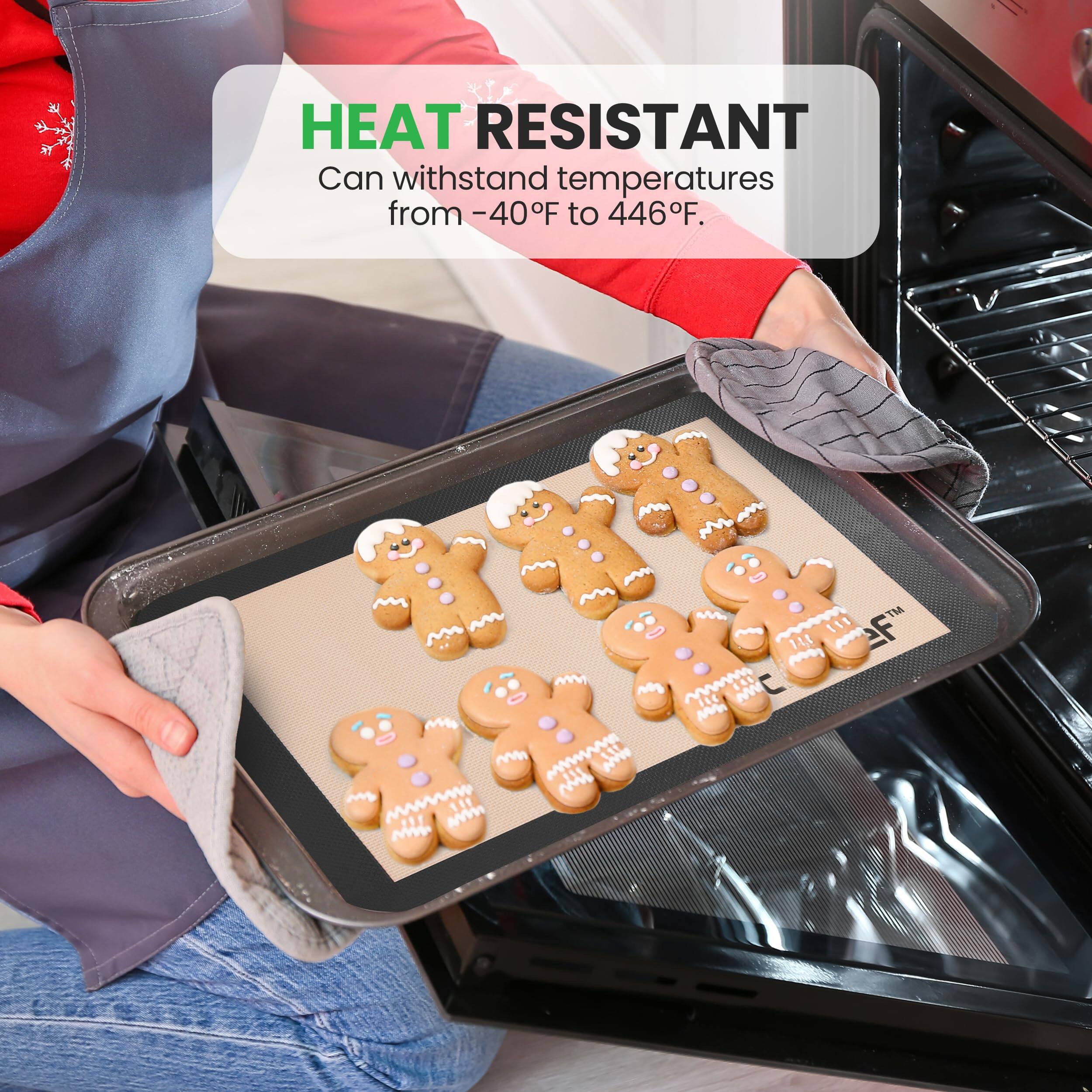HEAT RESISTANT  
Can withstand temperatures from -40°F to 446°F.