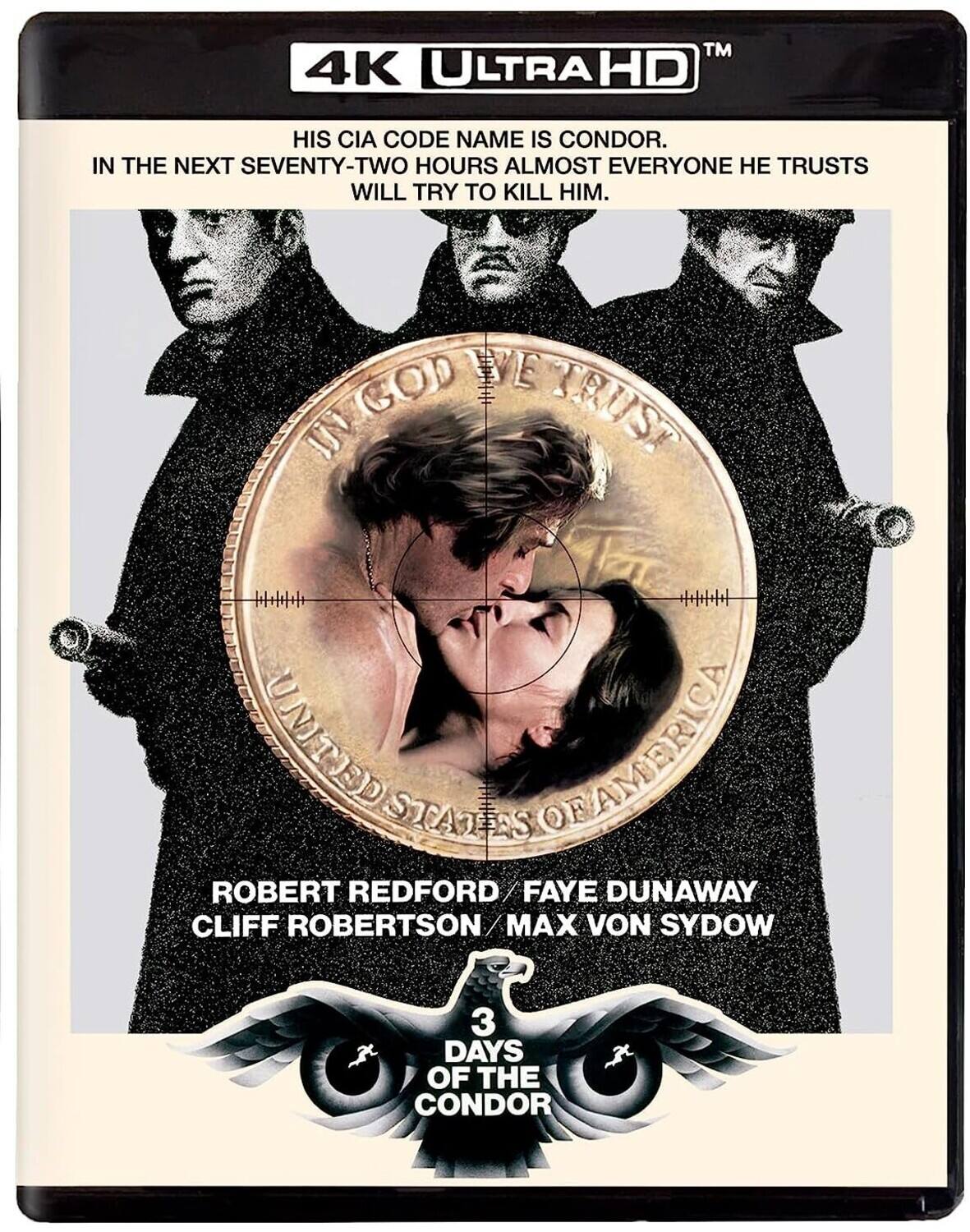 Front. Three Days of the Condor   - 4K Blu-Ray.