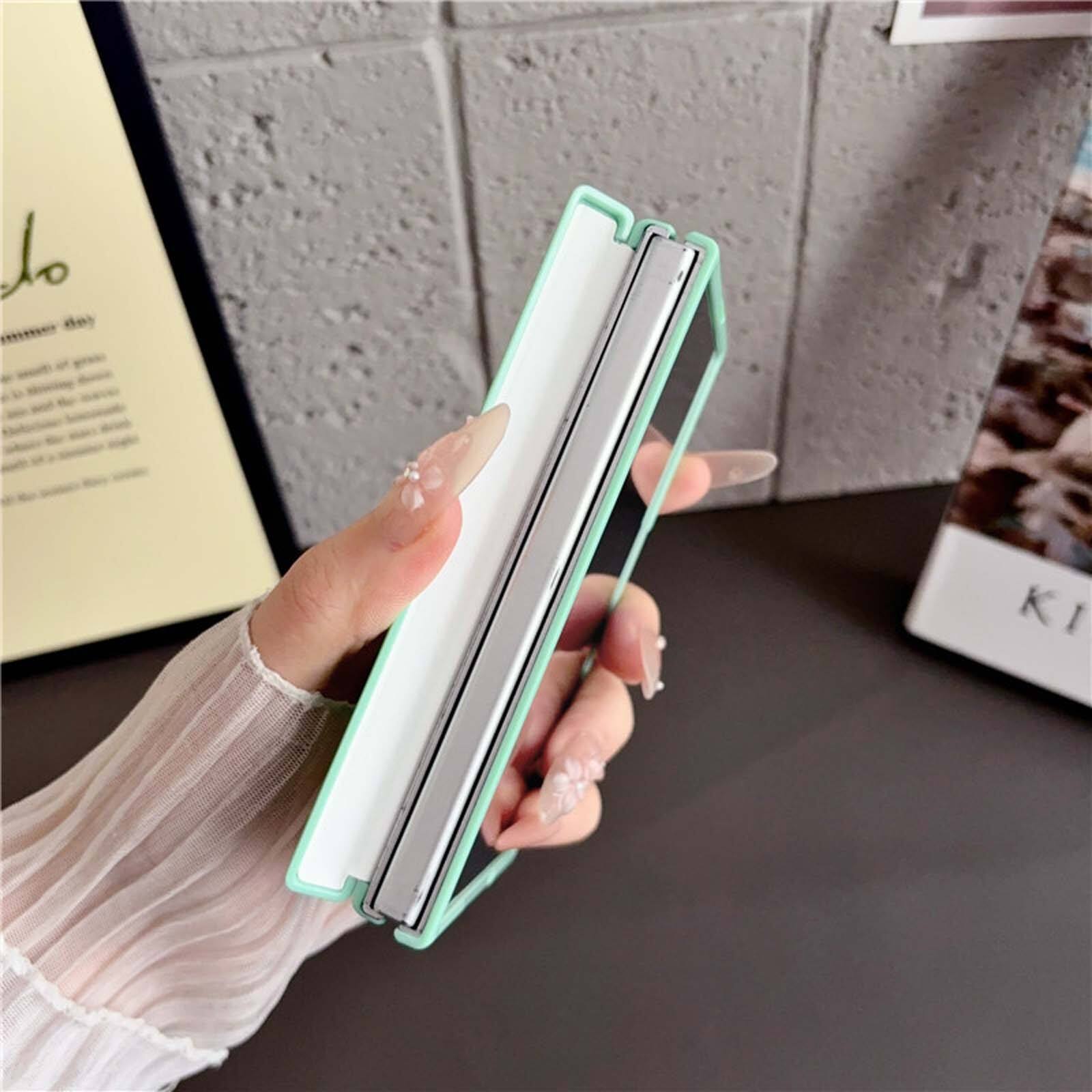 Alt View 2. Dteck - for Samsung Galaxy Z Fold8 Magnetic Case with Built-In Screen Protector,Full Hinge Protection Shockproof PC TPU Cover - Purple.