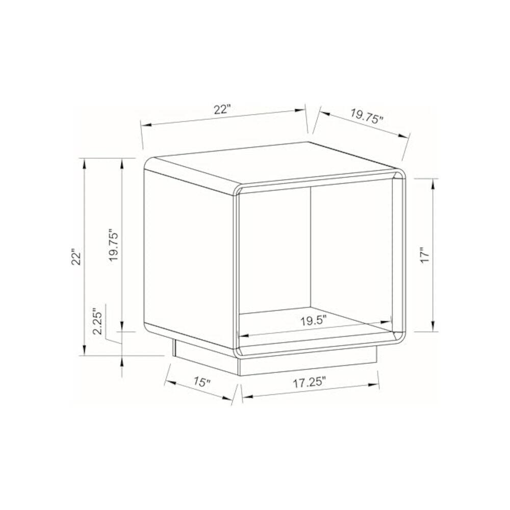 22" 19.75" 22" 19.75" 17" 2.25" 19.5" 15" 17.25"