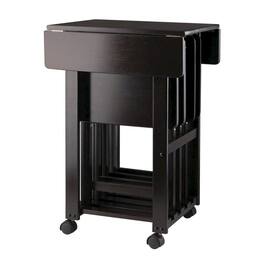 FurniFact - Finished Folding TV Tray Set – Small Sofa Tables for Living Room & Dining - Coffee