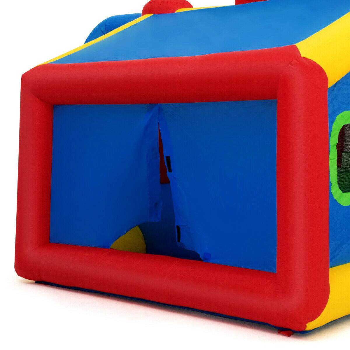 Alt View 9. Gymax - Gymax Inflatable Bounce House Kids Slide Jumping Castle w/ Ball Pit and 480W Blower.