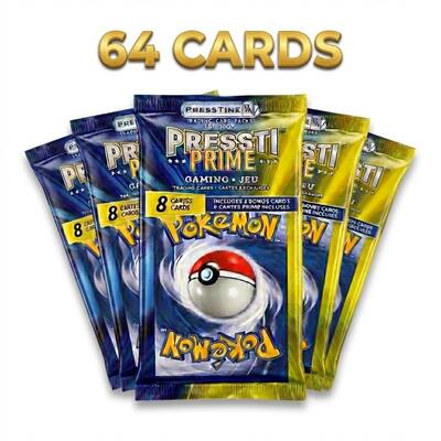 Pokmon - Pack of 8 Presstine Pokemon Presstiprime 8-Card Packs - 64 Cards Total - Black Pokmon - Pack of 8 Presstine Pokemon Presstiprime 8-Card Packs - 64 Cards Total - Black