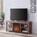 Alt View 1. Camden&Wells - Sawyer Log Fireplace TV Stand for Most TVs up to 65" - Golden Brown.