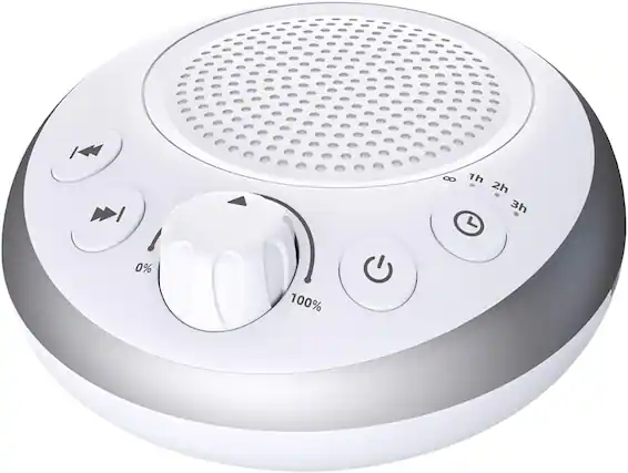 Front. FINEAK - Loud Pink Noise Machine Sleep Machine Nostop 30 Soothing Sounds for Baby Kids Adults - White.