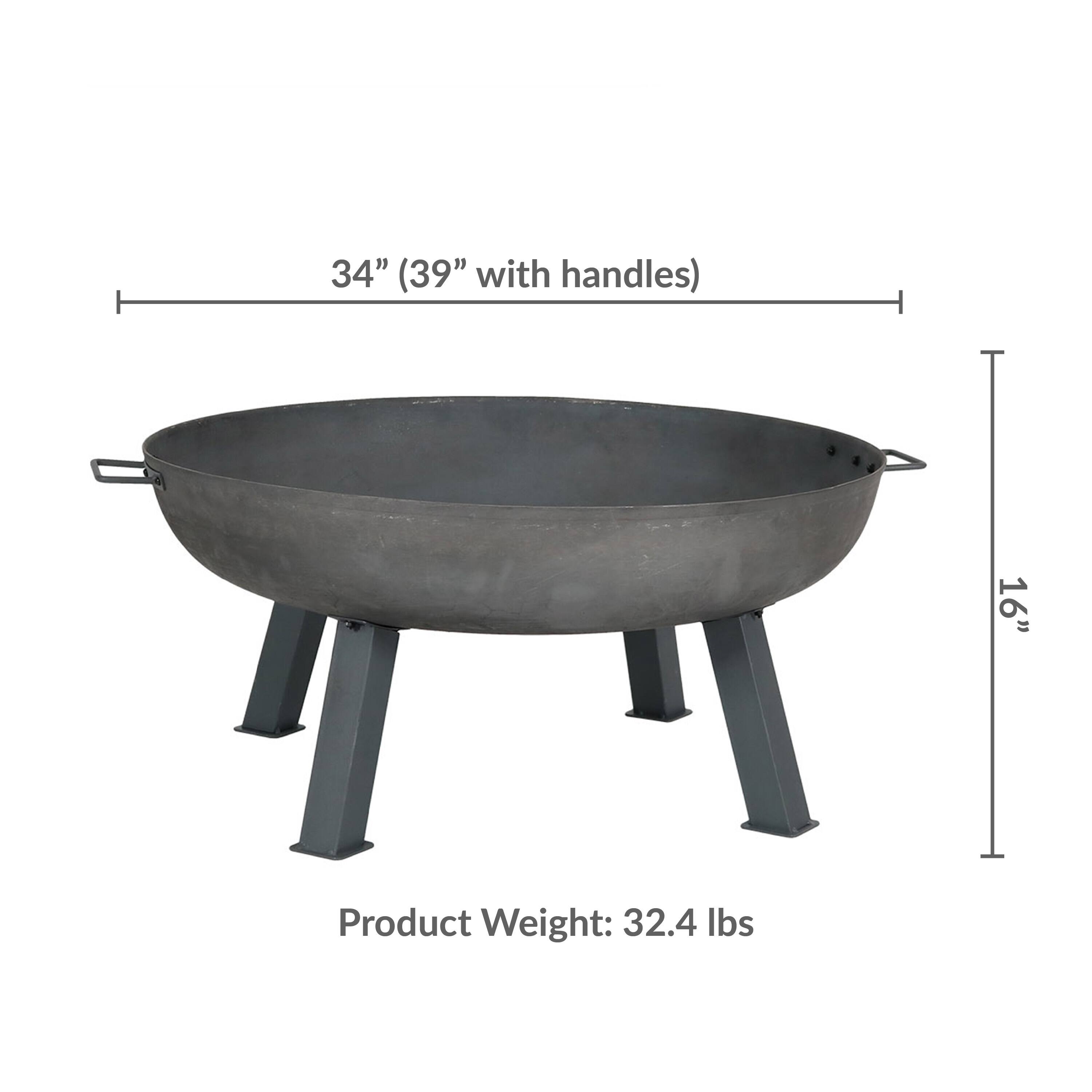 34" (39" with handles)  
16"  
Product Weight: 32.4 lbs