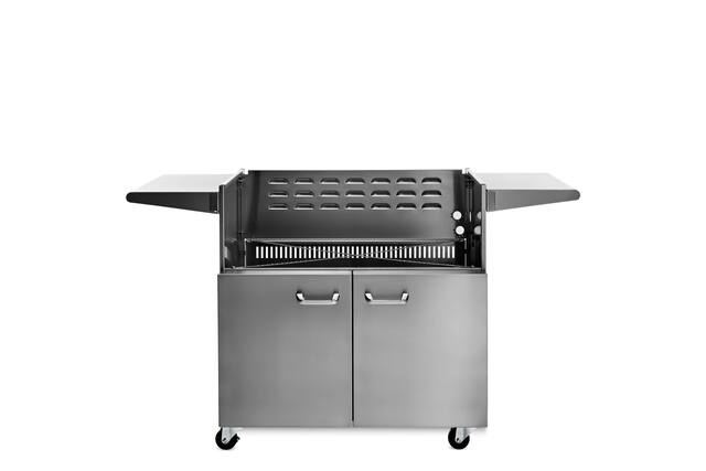 Front. Lynx - Stainless Steel Storage Cart for Lynx 36" wide Grills - Stainless Steel.