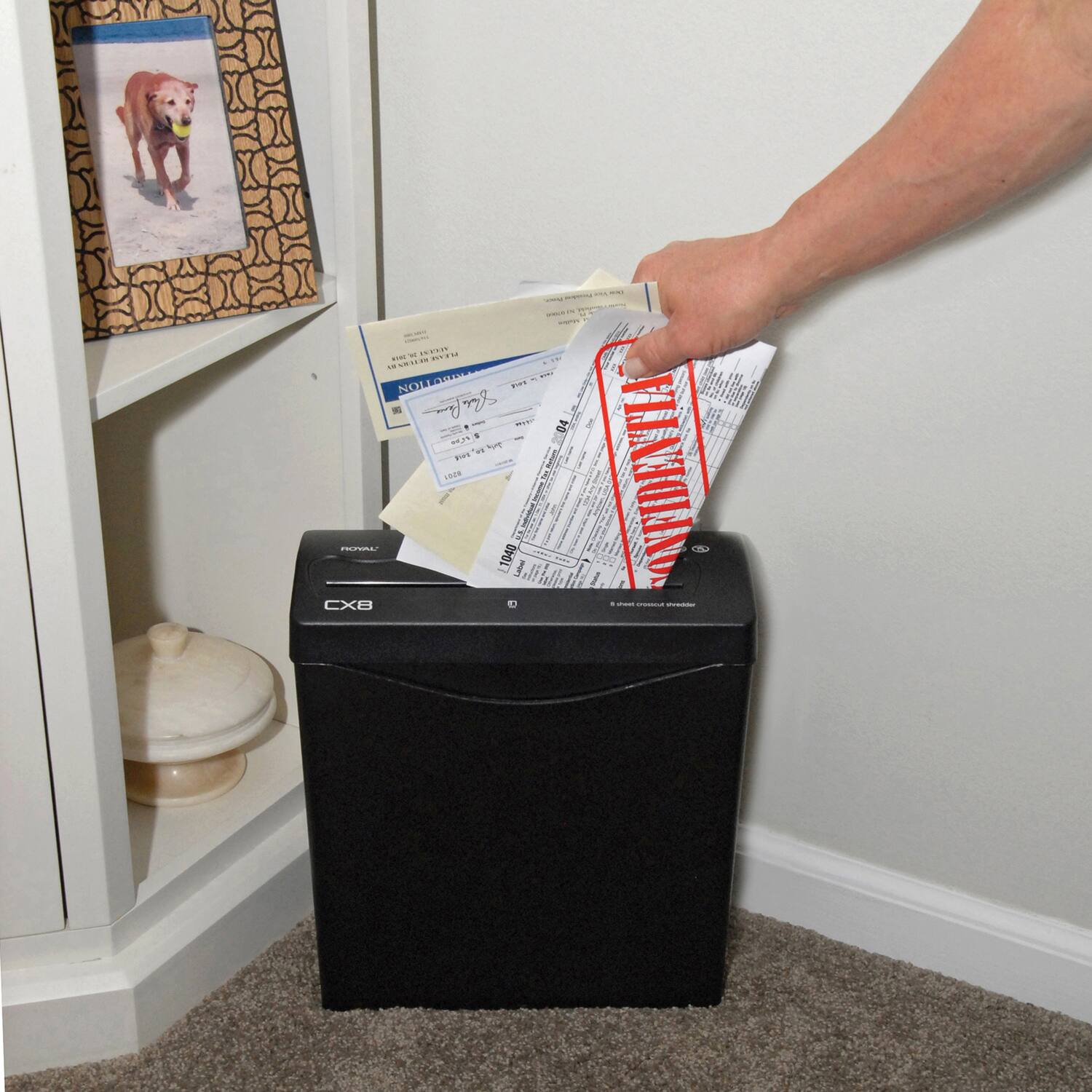 Royal 89341p Cx8 8 sheet Crosscut Shredder With Basket 89341P