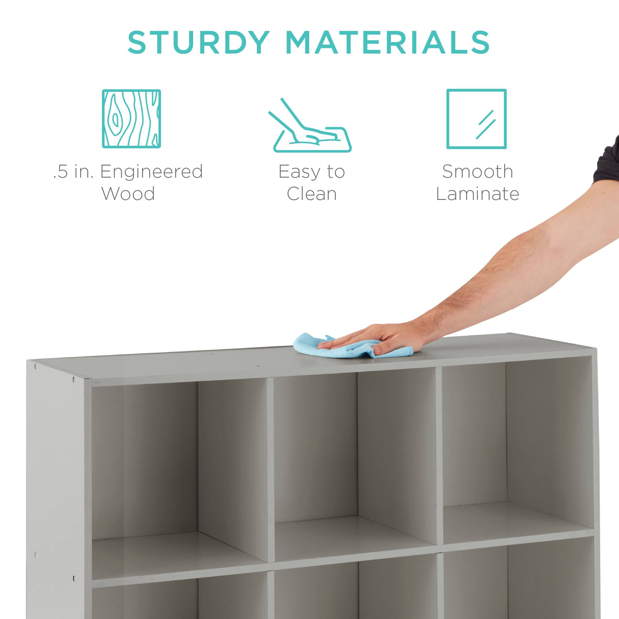 STURDY MATERIALS

- .5 in. Engineered Wood
- Easy to Clean
- Smooth Laminate