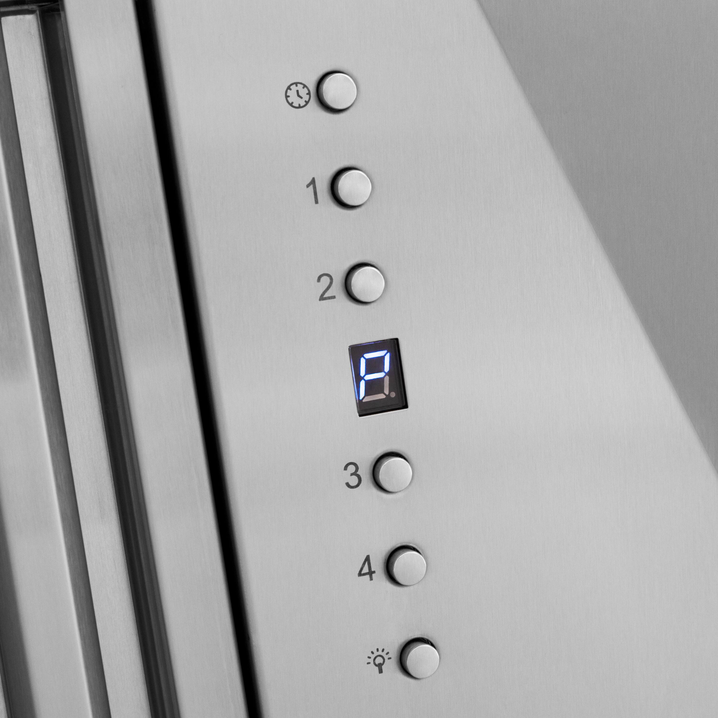 Alt View 3. ZLINE - ZLINE Autograph Edition 36 in. Stainless Steel Range Hood with Stainless Steel Shell and Champagne Bronze Handle - Stainless Steel.