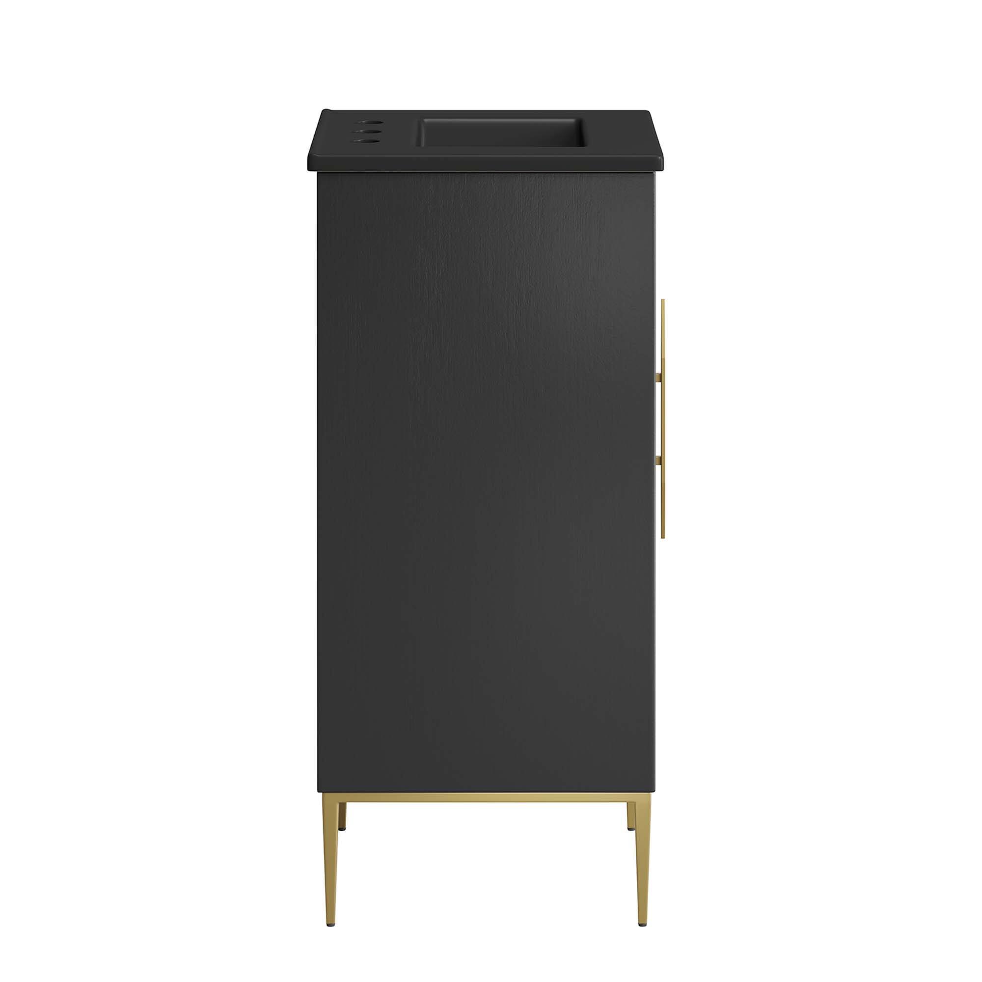 Alt View 2. Modway - Awaken Bathroom Vanity Basin Included by Modway - Black Black.