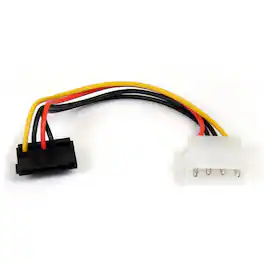 Startech - 6in 4 Pin Molex to Right Angle SATA Power Cable Adapter