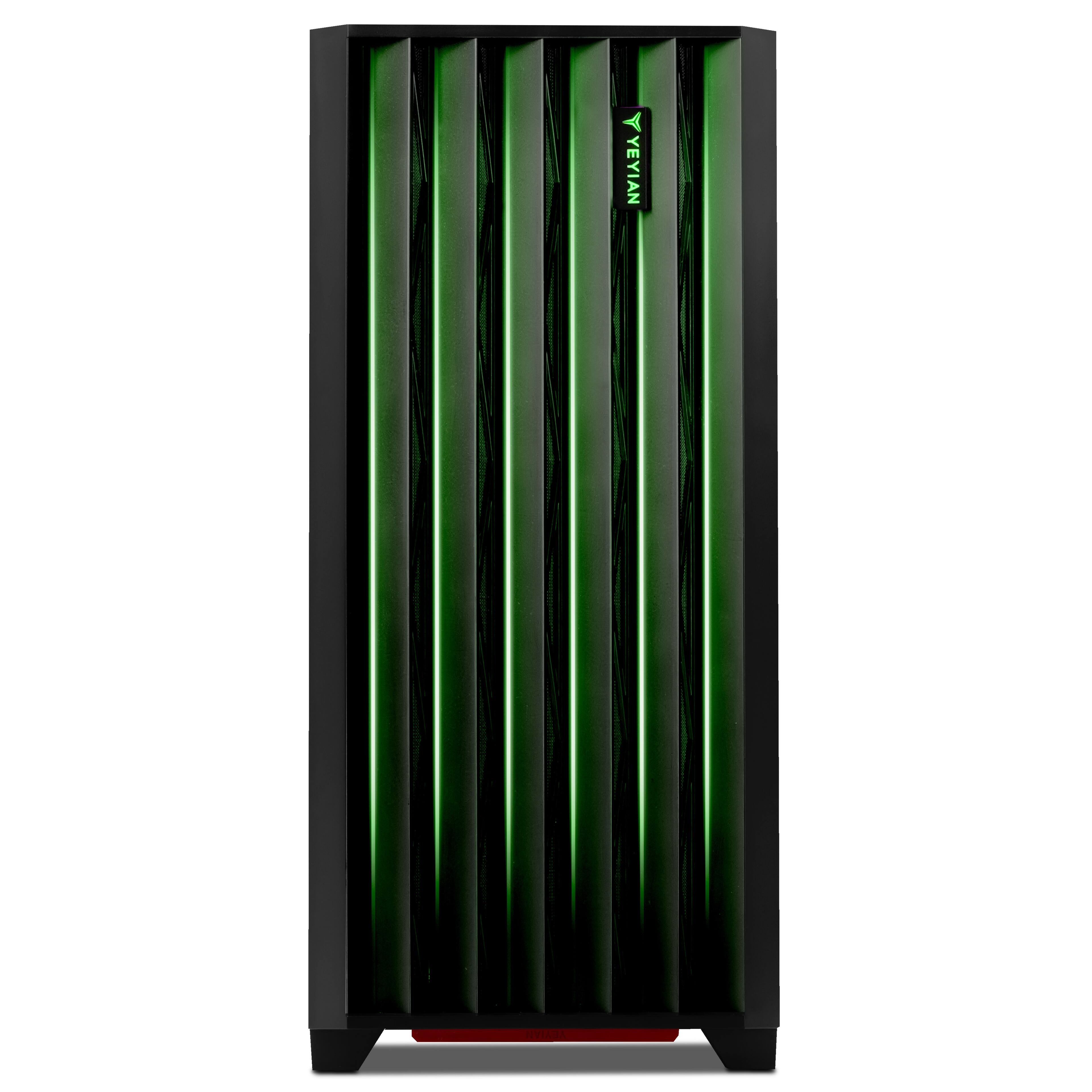 Angle. YEYIAN - YEYIAN Gaming  Desktop AMD Ryzen 7 9800X3D DDR5 32GB DDR5 NVIDIA RTX 5070 Ti - 2TB SSD Windows 11 Home Black - Black.