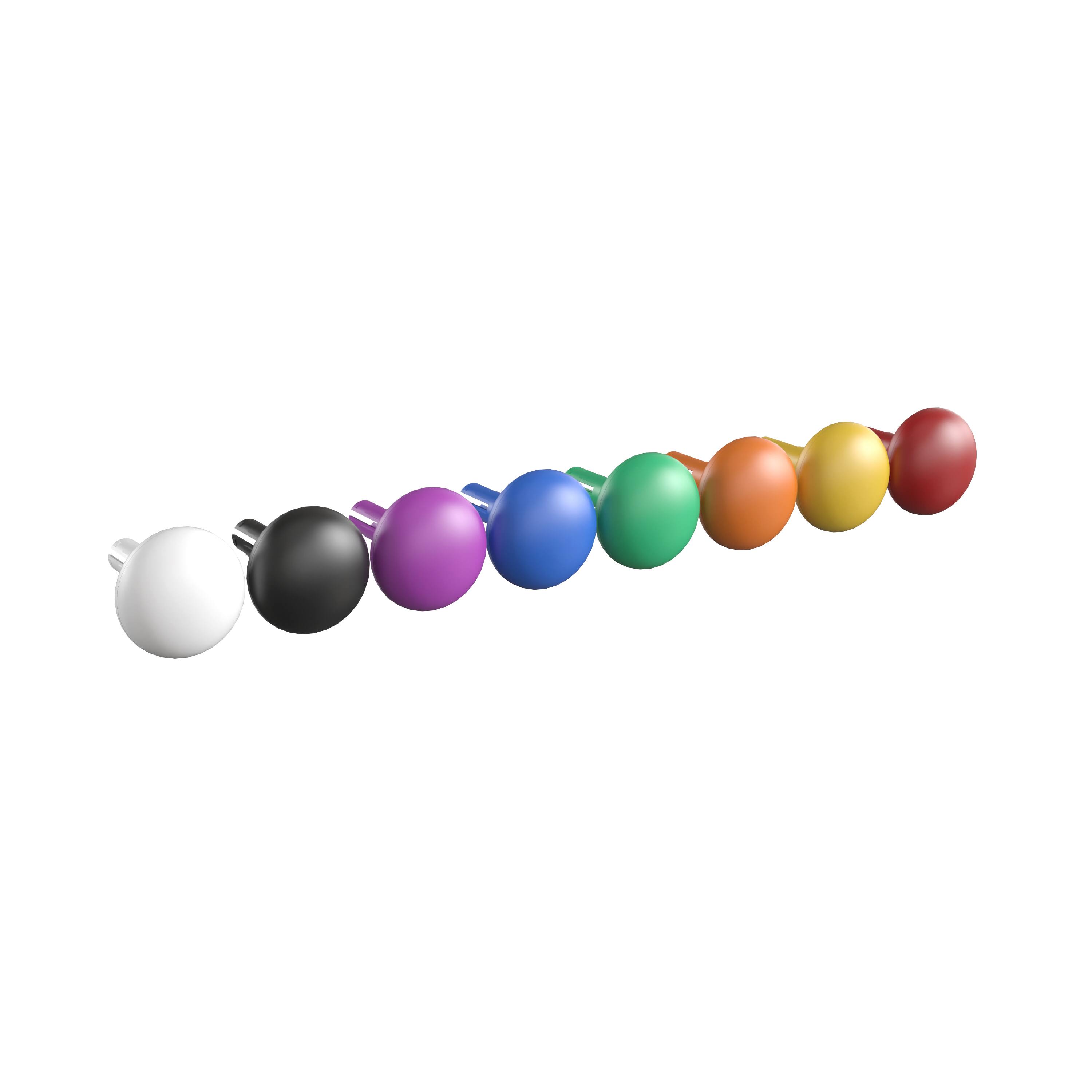 Front. Flash Furniture - Bright Beginnings Commercial Grade 64 Piece Jumbo Peg Accessory Pack for Modular STEAM Walls (Not Included) - Multicolor - Multi.