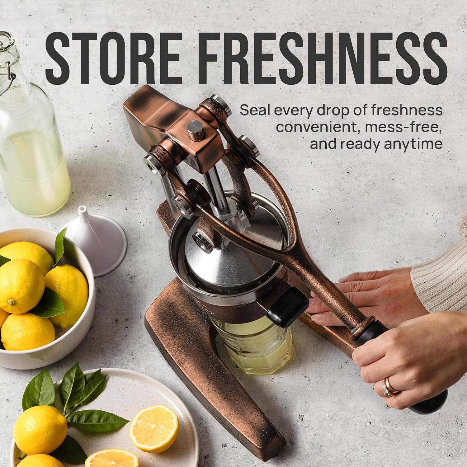 STORE FRESHNESS

Seal every drop of freshness convenient, mess-free, and ready anytime