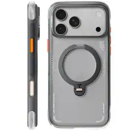 TORRAS - Ostand Q3 Air, Shockproof Magnetic Case with 360° Stand, iPhone 17 Pro Max - Shadow Black