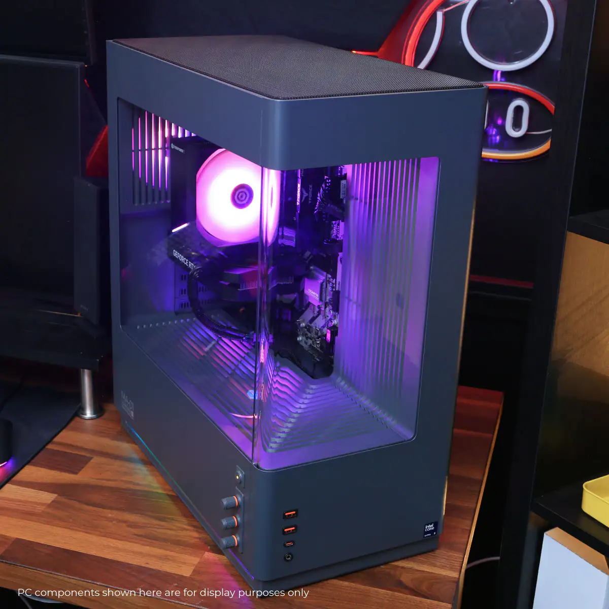 PC components shown here are for display purposes only.