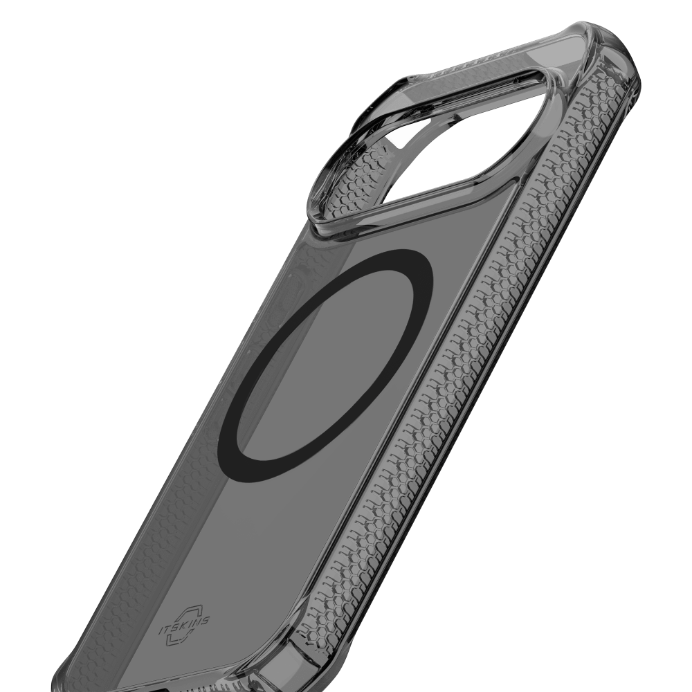 Alt View 4. Itskins - HYBRID R // CLEAR MagSafe Case for Google Pixel 10 Pro XL - Black.