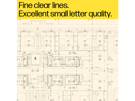 Fine clear lines.  
Excellent small letter quality.