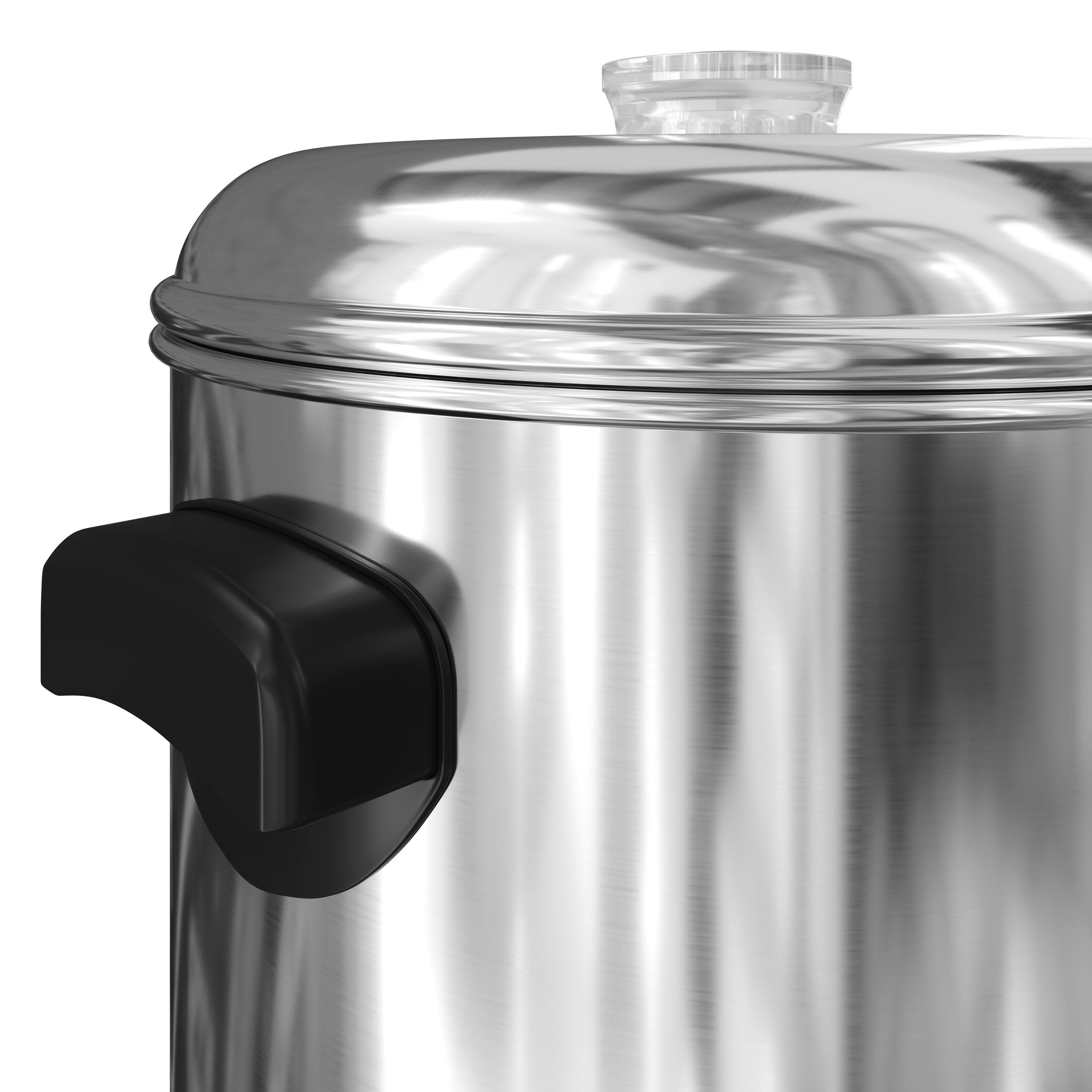 Alt View 6. Koolmore - Electric 100 Cup Commercial Coffee Percolator in Stainless Steel (KM-CCP100) - Silver.