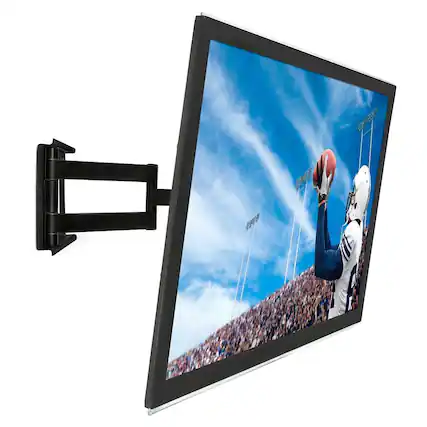 Front. Mount-It! - Full Motion TV Wall Mount for 24” – 75” Screens — Swivel, Tilt & Extend Articulating Arm, Black - Black.
