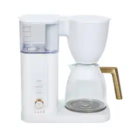 Café - Specialty Smart 10-Cup and Single Serve Coffee Maker with Glass Carafe - Matte White
