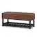 Angle. Simpli Home - Lomond Storage Ottoman Bench - Distressed Saddle Brown.