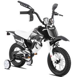 JOYSTAR - Thunderbolt 12" Motocross Style Kids Bike for Ages 2-4 Boys Girls, Children Bicycle with Training Wheels - Black