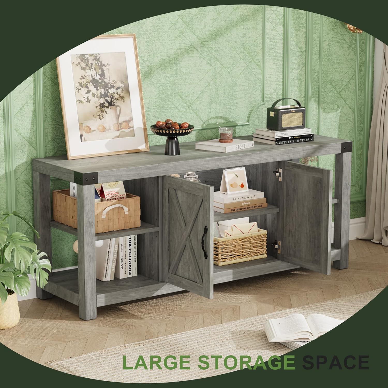 LARGE STORAGE SPACE