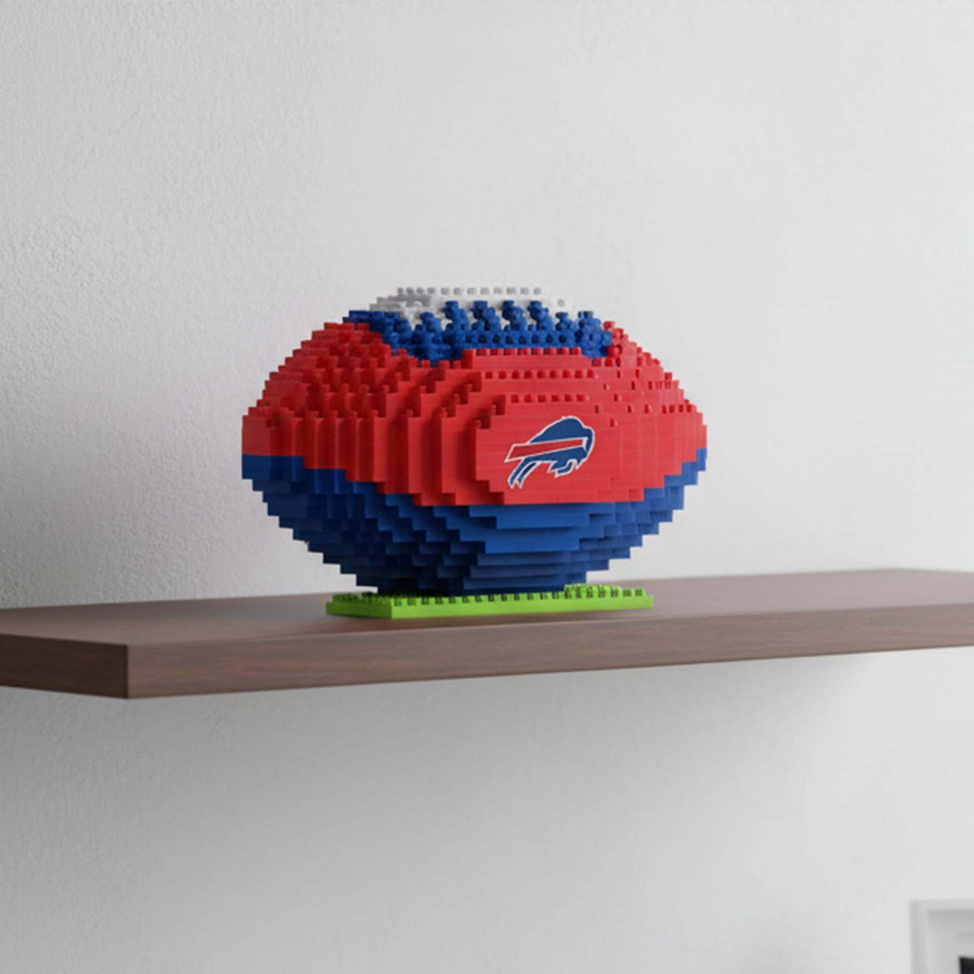 Alt View 3. Forever Collectibles - Buffalo Bills NFL BRXLZ Football 704-Piece Building Block Set - Red.