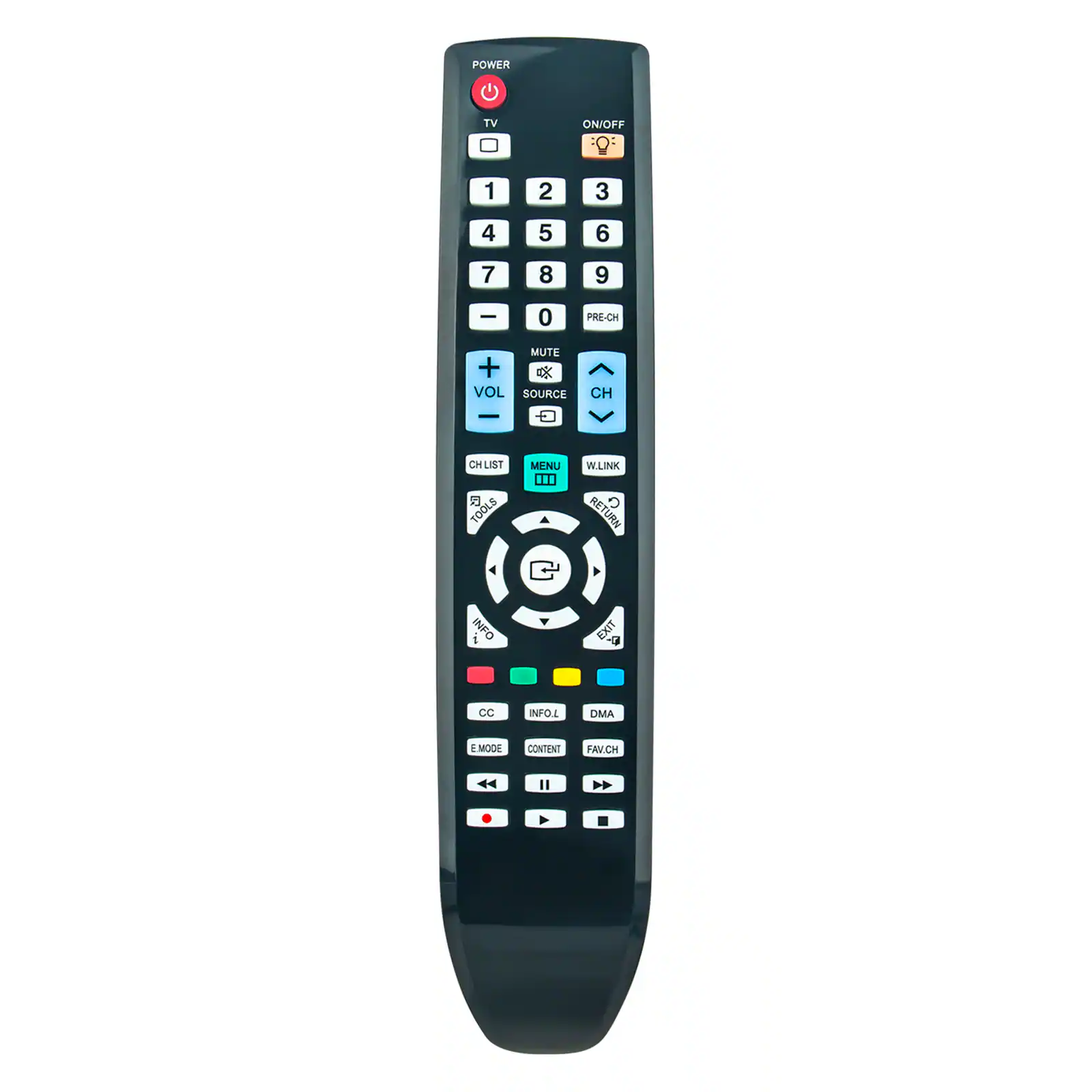 WINFLIKE - BN59-00696A sub BN59-00695A Replacement Remote Control Compatible with Samsung TV LN40A750R1F - Black
