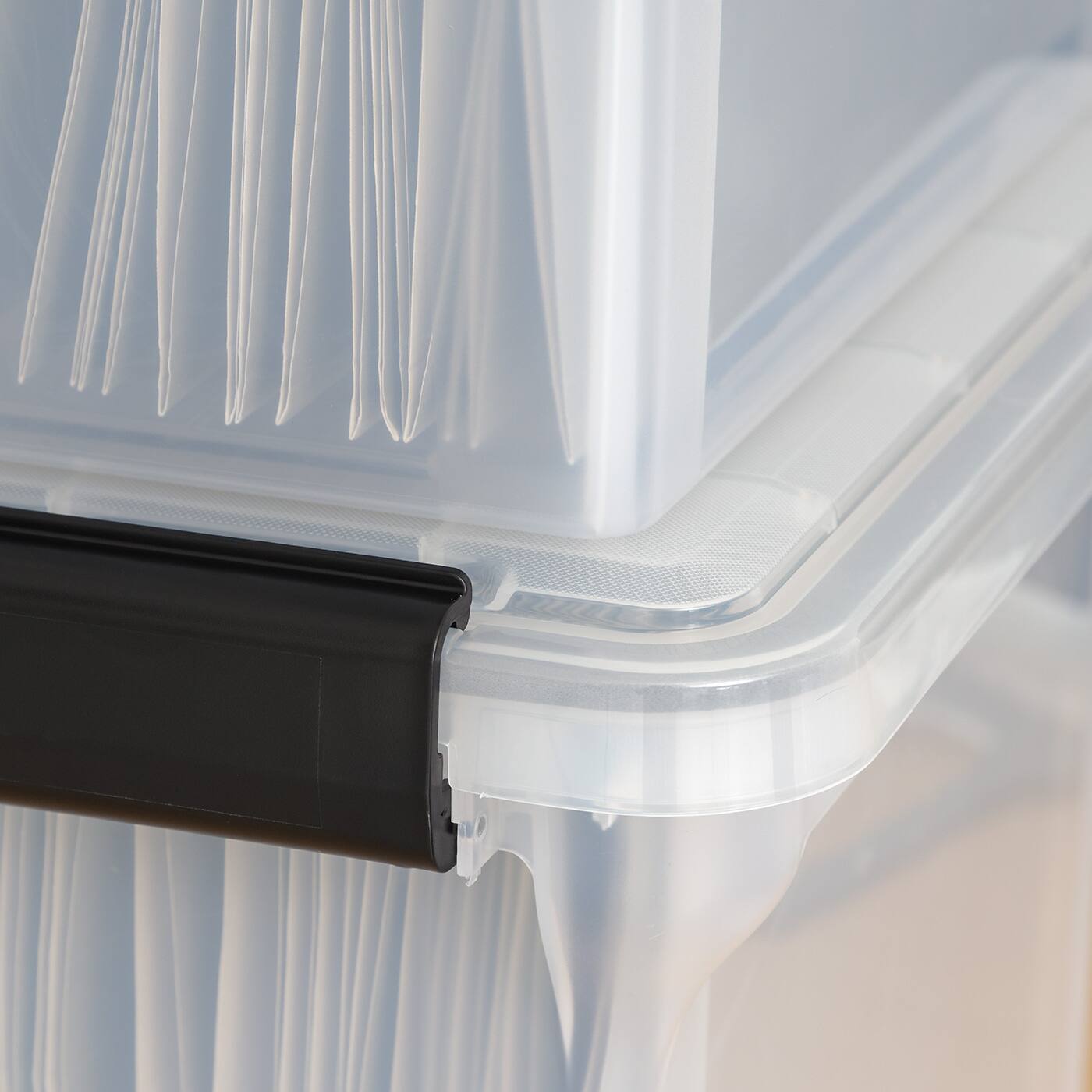 Alt View 3. IRIS USA - IRIS USA Letter Legal Size File Box 32qt WEATHERPRO Airtight Plastic Storage Bin with Lid and Seal and Secure Latching.