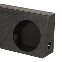 QPower - QBomb Single 12" Vented Subwoofer Box with Black Bedliner Spray (2 Pack)