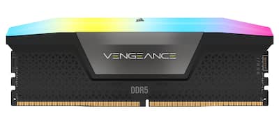CORSAIR VENGEANCE RGB 64GB (2x32GB) 6400MHz DDR5 C32 DIMM Desktop CORSAIR VENGEANCE RGB 64GB (2x32GB) 6400MHz DDR5 C32 DIMM Desktop