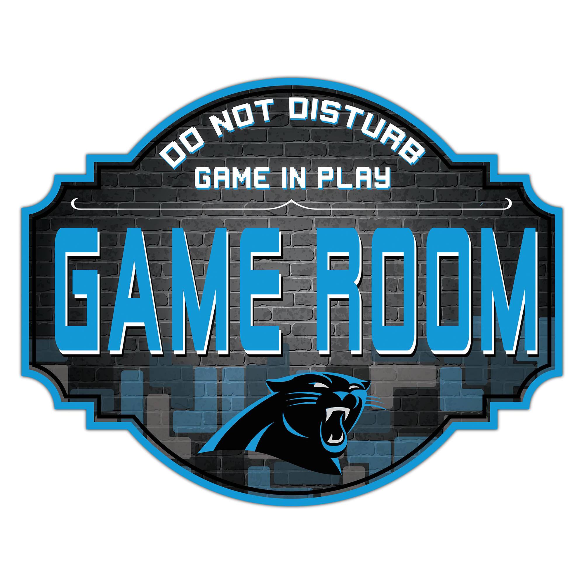 Carolina Panthers 12'' Game Room Tavern Sign