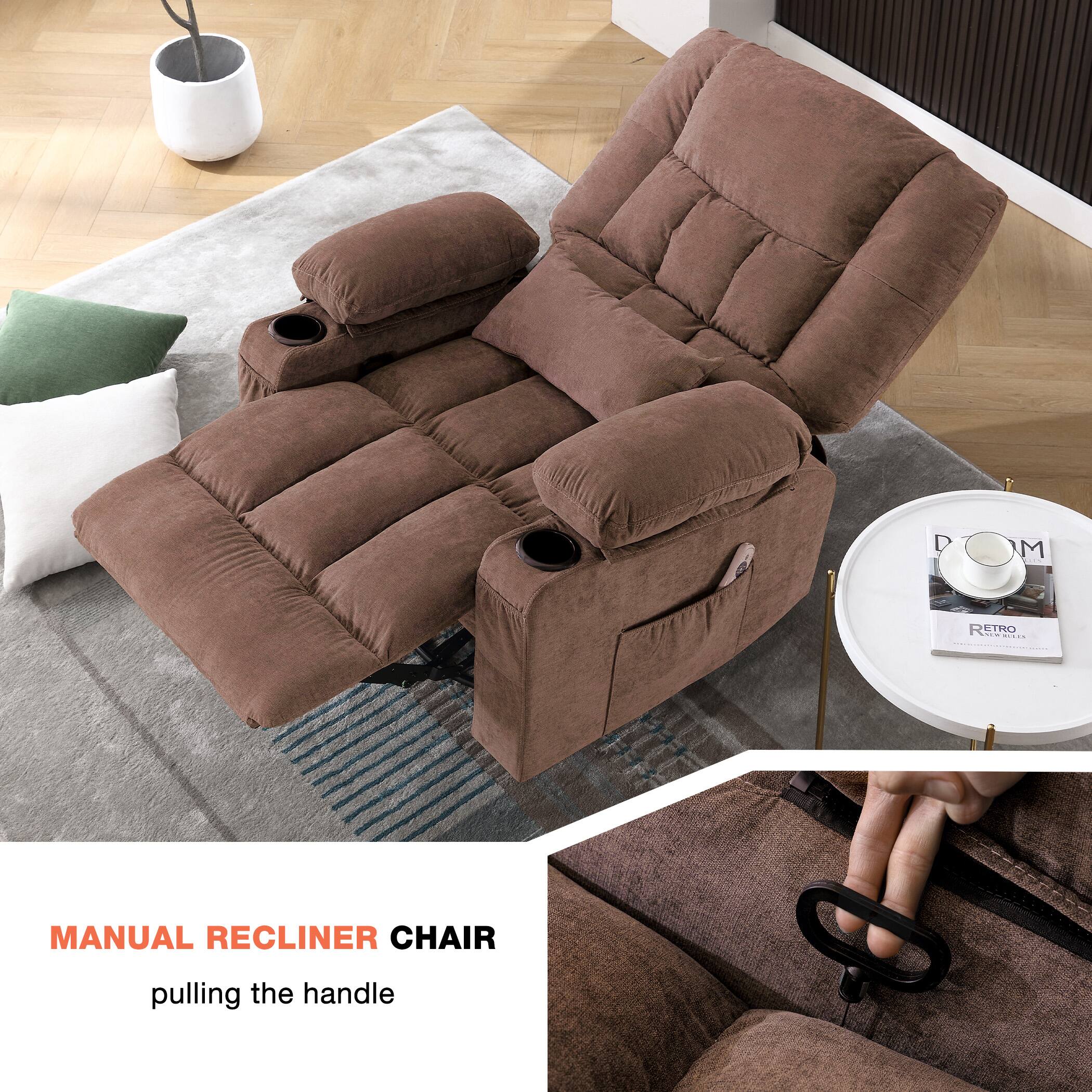 MANUAL RECLINER CHAIR  
pulling the handle