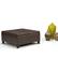 Alt View 11. Simpli Home - Harrison 36 inch Wide Transitional Square Coffee Table Storage Ottoman in Chocolate Brown Faux Leather - Chocolate Brown.