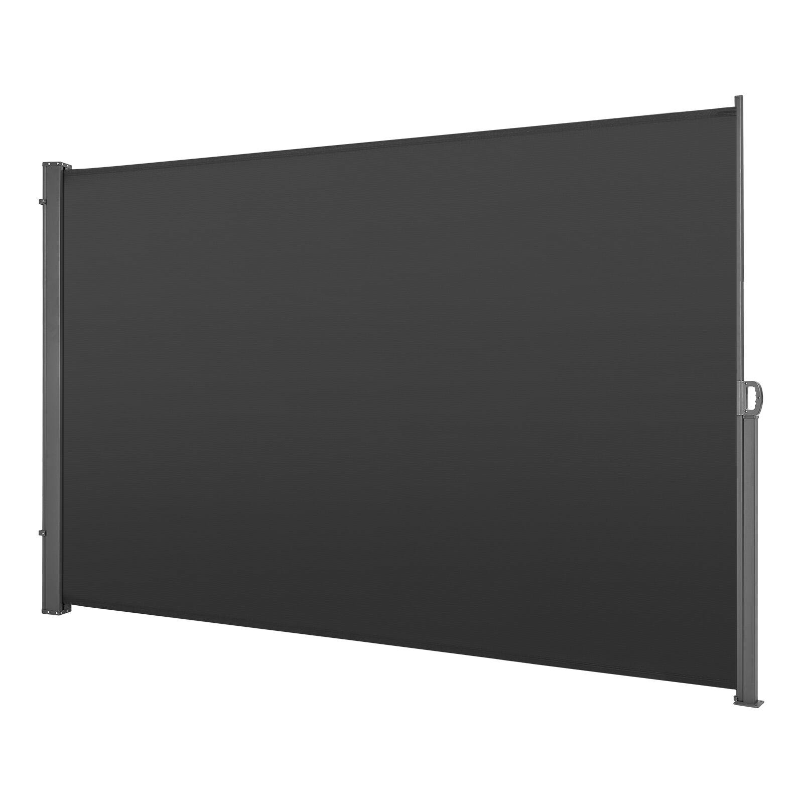Alt View 5. VEVOR - Retractable Side Awning, 71" x 118" Patio Retractable Side Screen with 180 g/m² Polyester Fabric, Waterproof Sunshade - Gray.