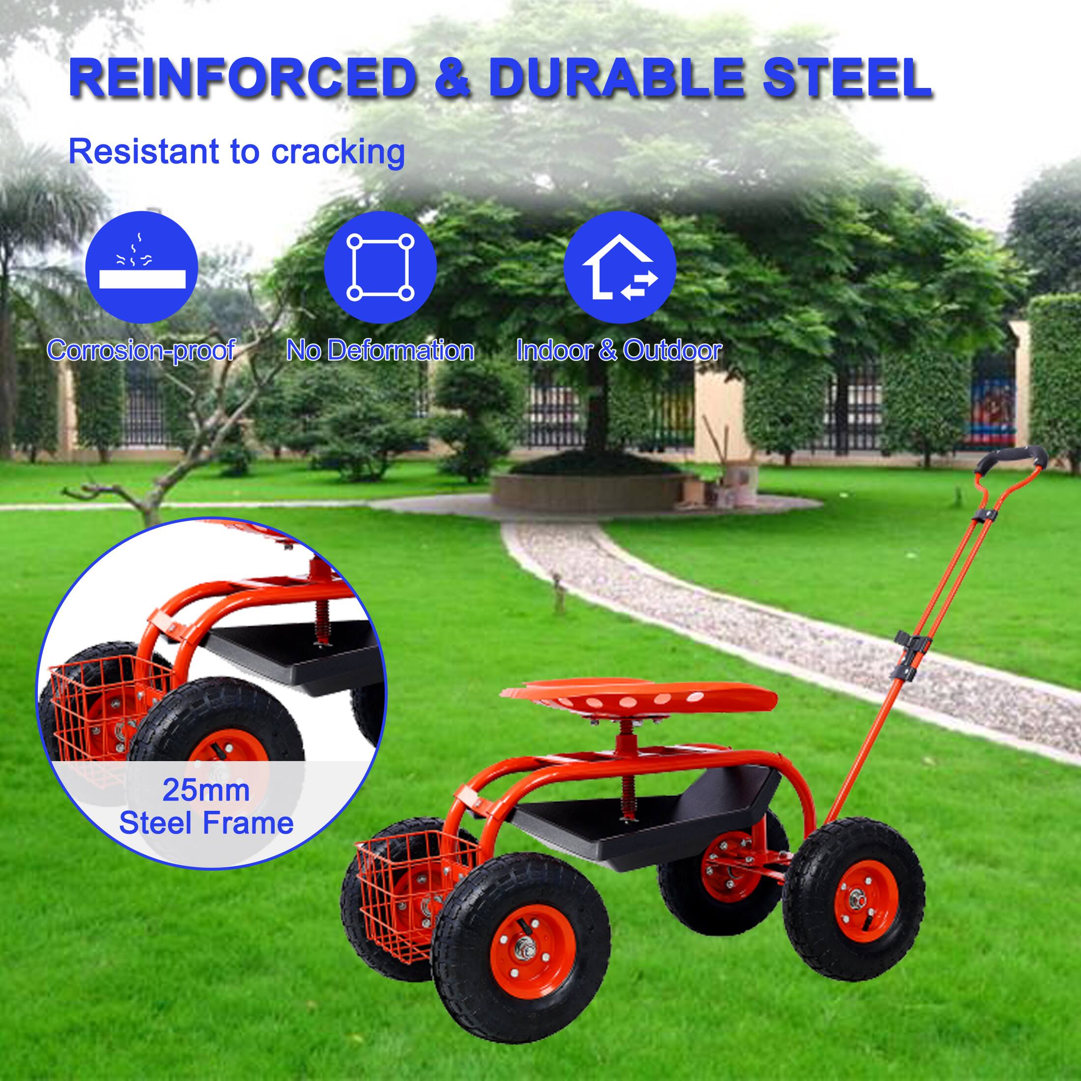 REINFORCED & DURABLE STEEL  
Resistant to cracking  
Corrosion-proof  
No Deformation  
Indoor & Outdoor  
25mm Steel Frame