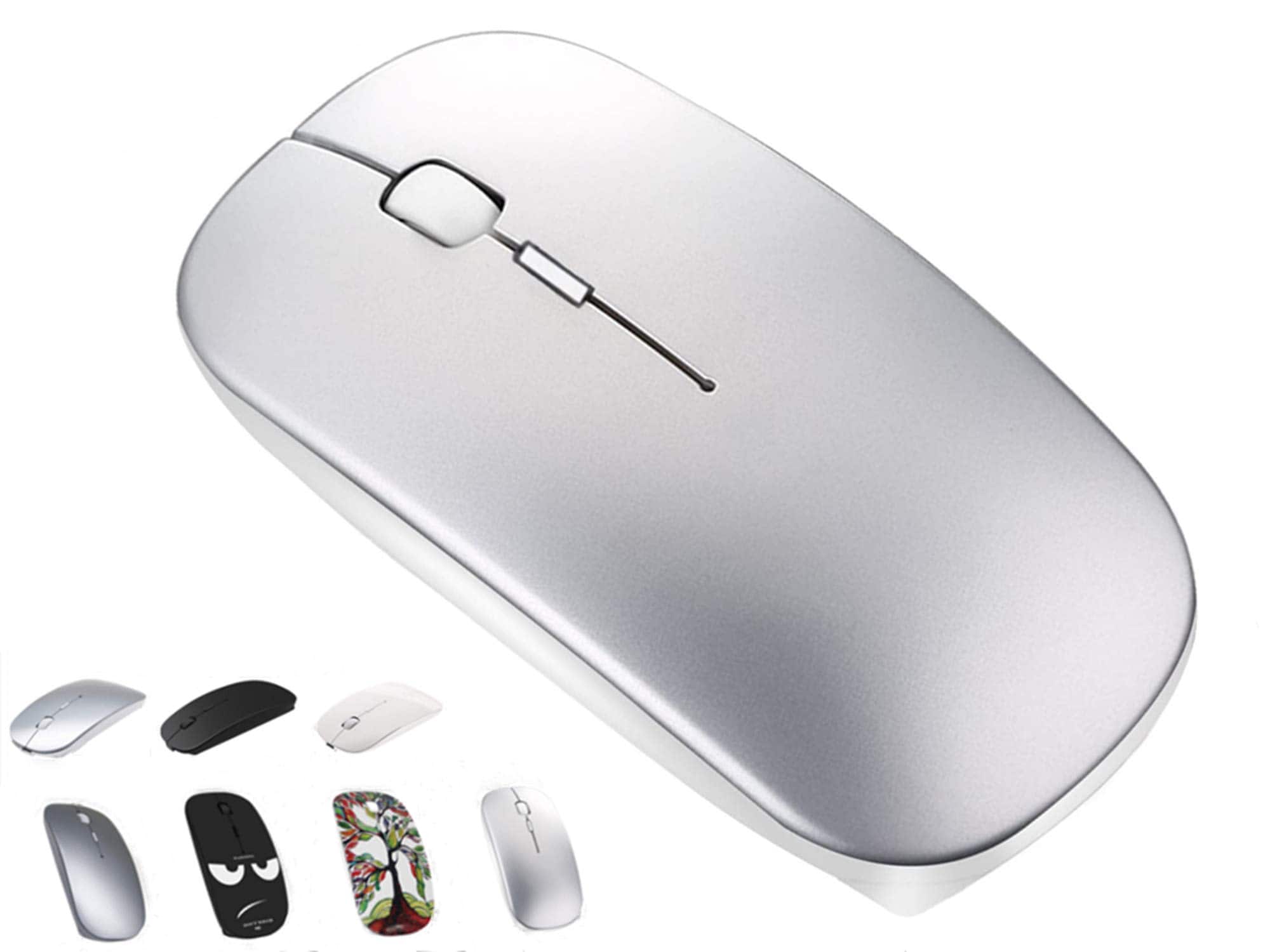 HM 1810 - Mouse For Macbook Air Pro Laptop Computer Ipad Pad Pc Optical Rechargeable Mini Slim Silent Widely Desktop - Wired - Default