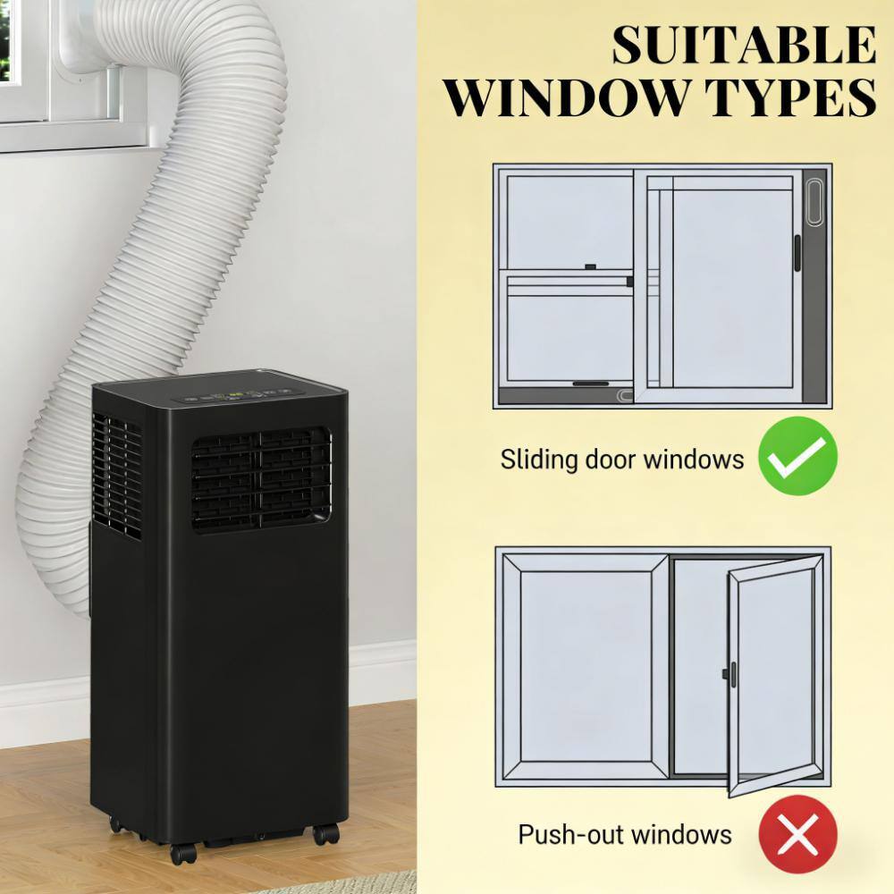 SUITABLE WINDOW TYPES

- Sliding door windows ✔️
- Push-out windows ❌