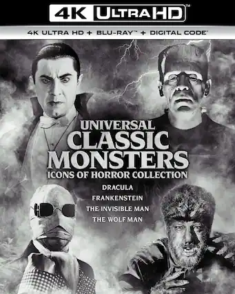 Front. Universal Classic Monsters: Icons of Horror Collection - 4K Blu-Ray.