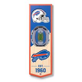 YouTheFan - Buffalo Bills 6'' x 19'' 3D StadiumView Banner - Multicolor