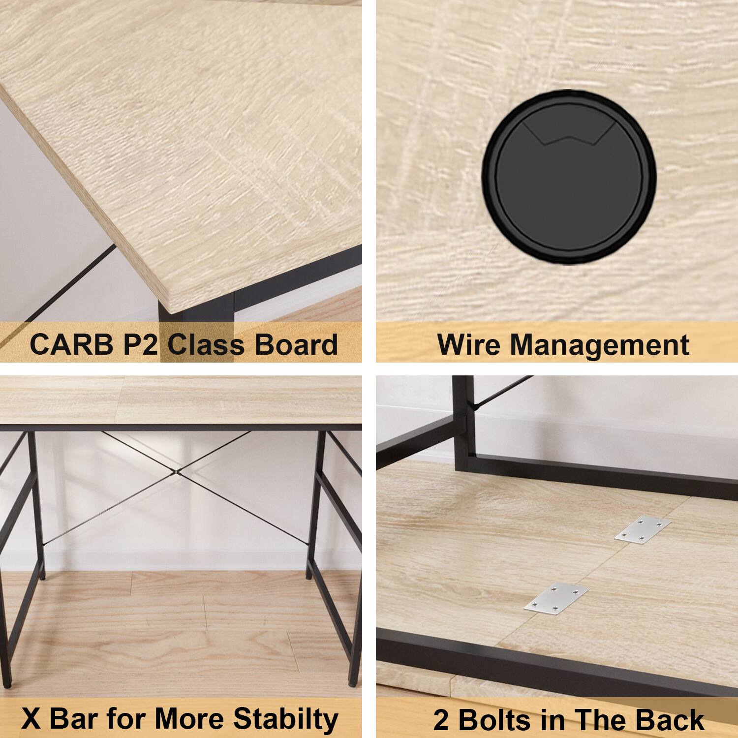CARB P2 Class Board Wire Management X Bar for More Stability 2 Bolts in The Back